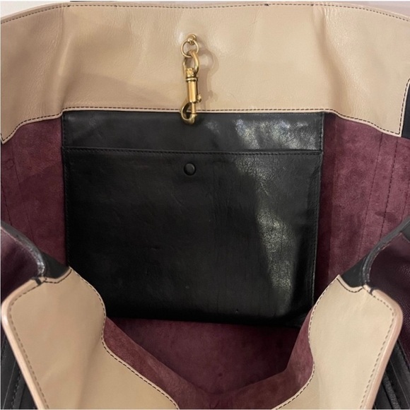Chloe Alison East-West Colorblock Large Calfskin Tote Purple & Black 2013 - Picture 8 of 13